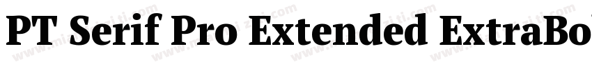 PT Serif Pro Extended ExtraBold字体转换